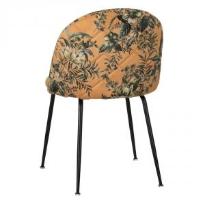 Chaise Flower en tissu avec motif fleuri