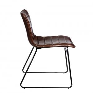 Chaise Vintage marron foncée