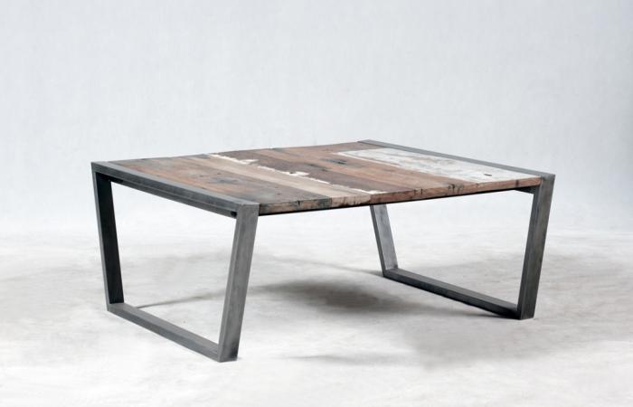 Table basse carrée BERMUDES 80cm x 80cm
