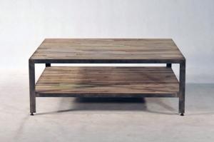 Table basse carrée FACTORY 100 cm x 100 cm
