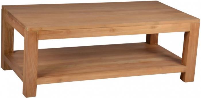 Table basse teck rectangulaire LOREA 120 X 70 CM