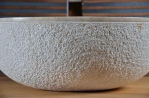 Vasque à poser en marbre beige Crozon